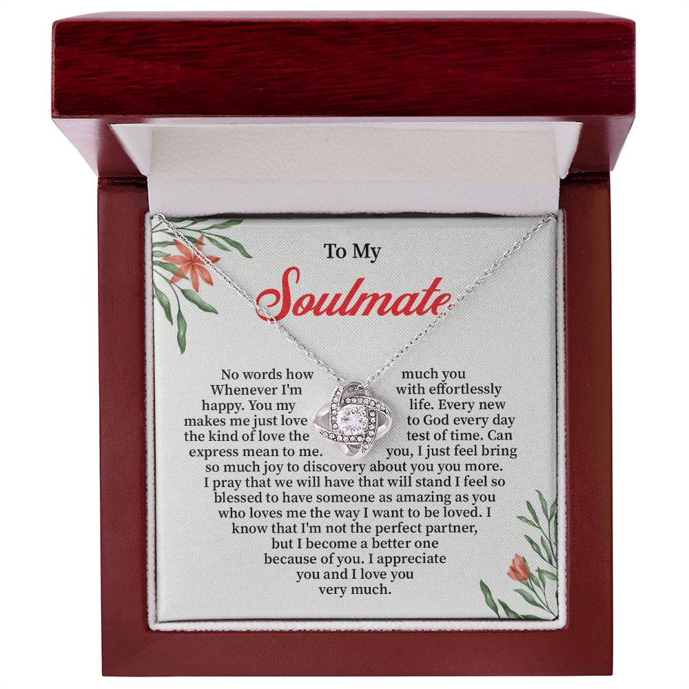 Romantic Soulmate Gift for Her – Message Card & Box