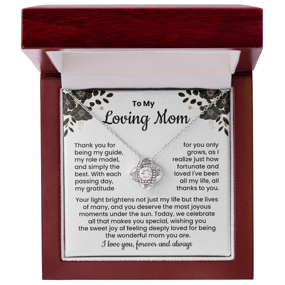 Loving Mom Necklace Gift from Daughter or Son