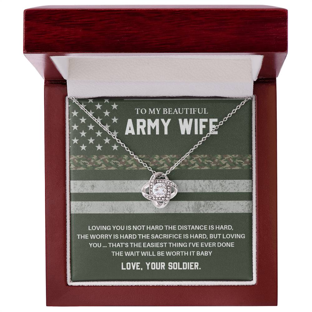 Army Wife Gift from Soldier – With Message Card