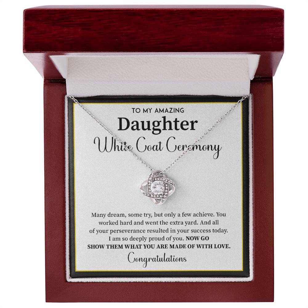 White Coat Ceremony Gift For Daughter Necklace With Gift Box