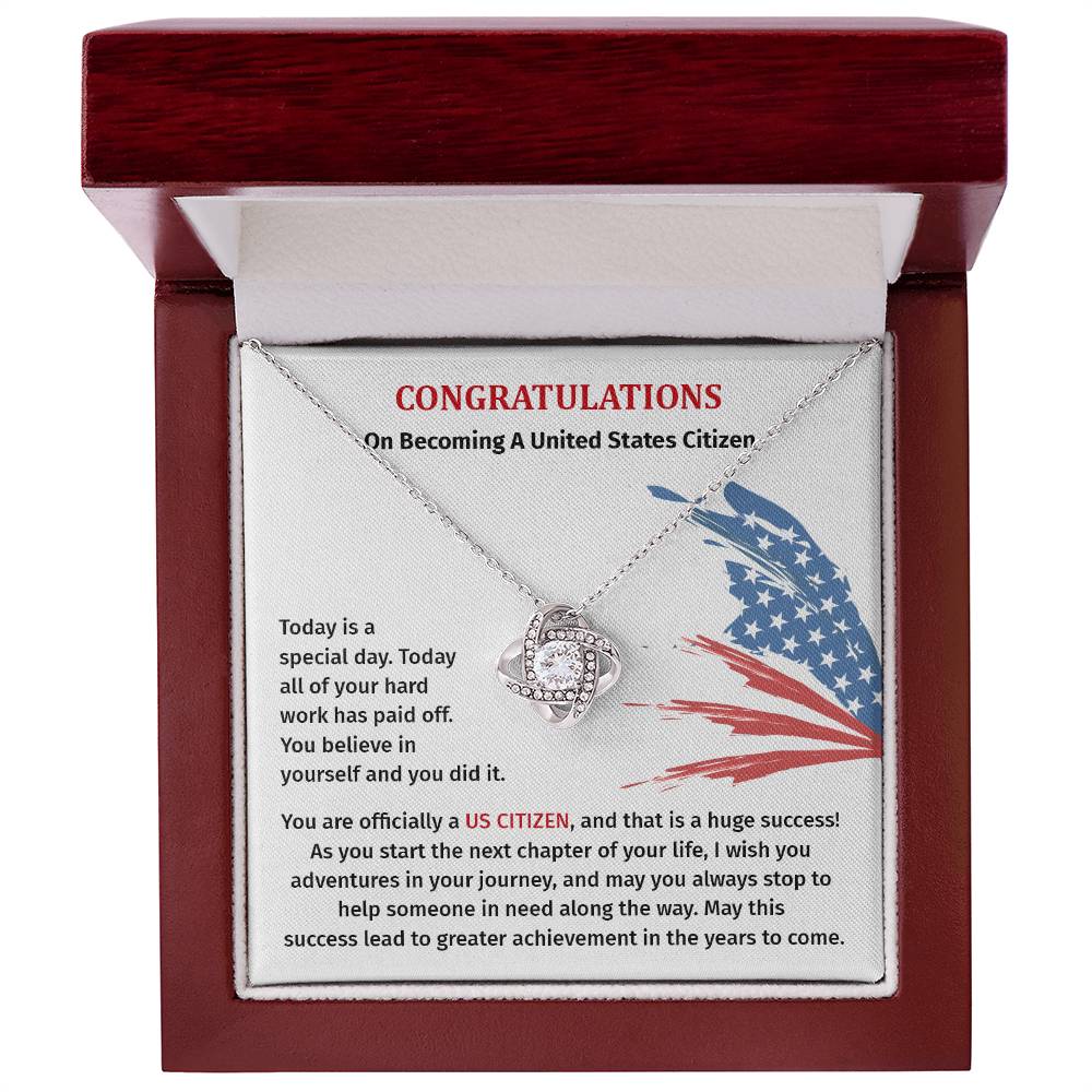 Congratulations Necklace For New U.s. Citizen Necklace For New U.s. Citizen Gift For U.s. Citizenship Success Jewelry For New U.s. Citizen Necklace For Bright And Hopeful Future Jewelry For Citizenship Celebration Gift For Citizenship Milestone