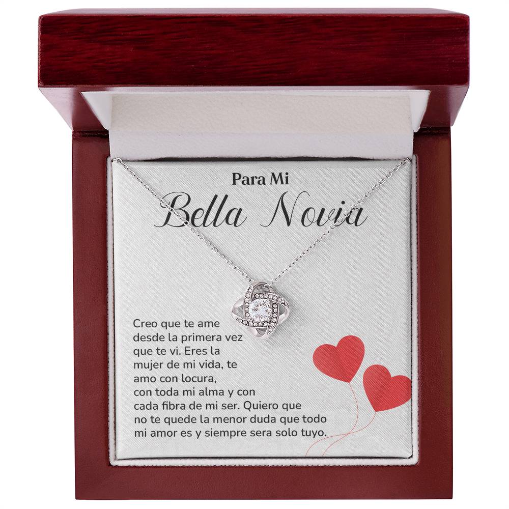 Collar Para Mi Bella Novia Amor Eterno Para Novia Mensaje Personalizado Para Ella Regalo Pasional Para Mi Novia Collar De Amor Para Ella Regalo De Aniversario Para Mi Novia Regalo De San Valentín Para Novia Regalo Para Mujer Especial Joyería Romántica