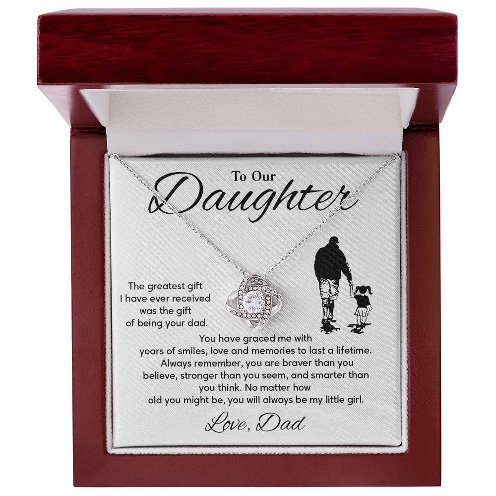 Daughter Necklace from Dad – Birthday or Graduation Gift for Her
