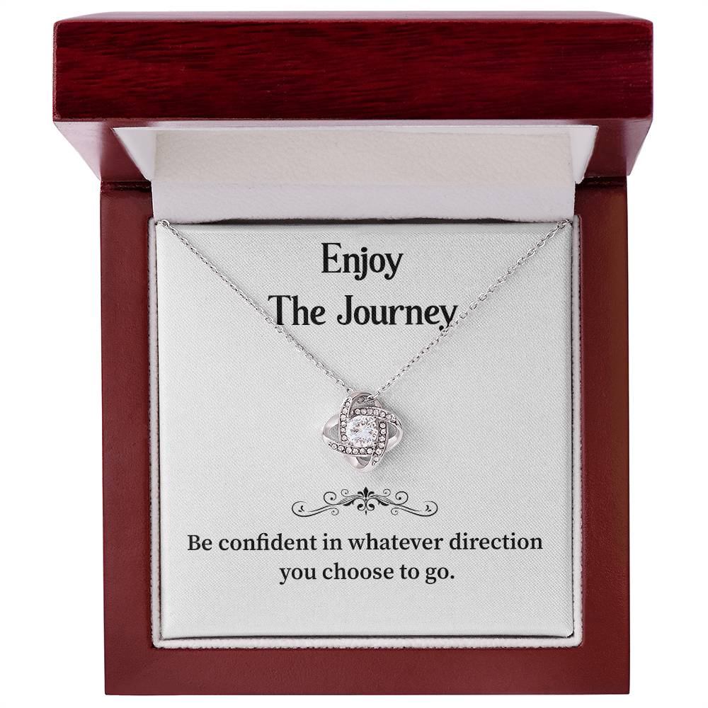 Enjoy The Journey Inspirational Necklace Gift Enjoy The Journey Necklace Best Motivational Gift Thoughtful Necklace For New Journey Motivational Jewelry For Women Emotional Gift For Encouragement Necklace With Message Of Confidence Motivational Gift