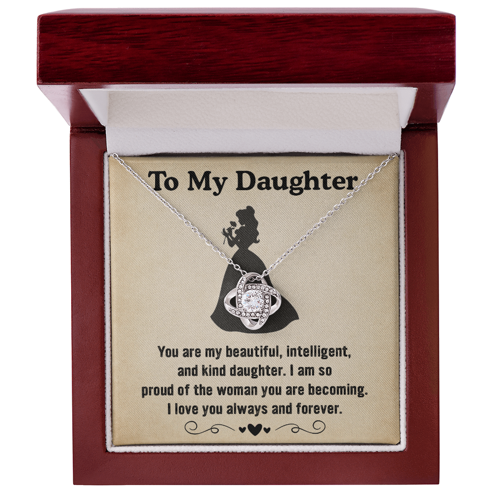 To My Daughter Necklace Proud of the Woman You Are