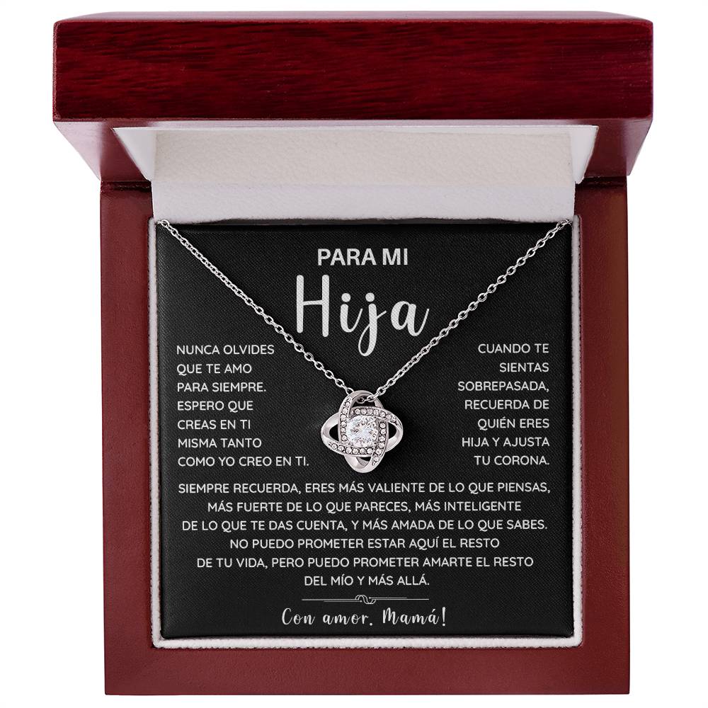 Collar Para Mi Hija – Regalo de Mamá con Tarjeta Emotiva