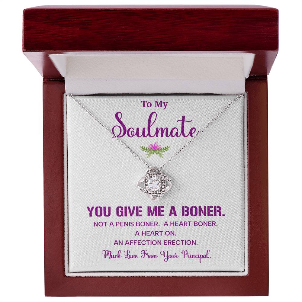 Funny Soulmate Necklace Gift from Principal