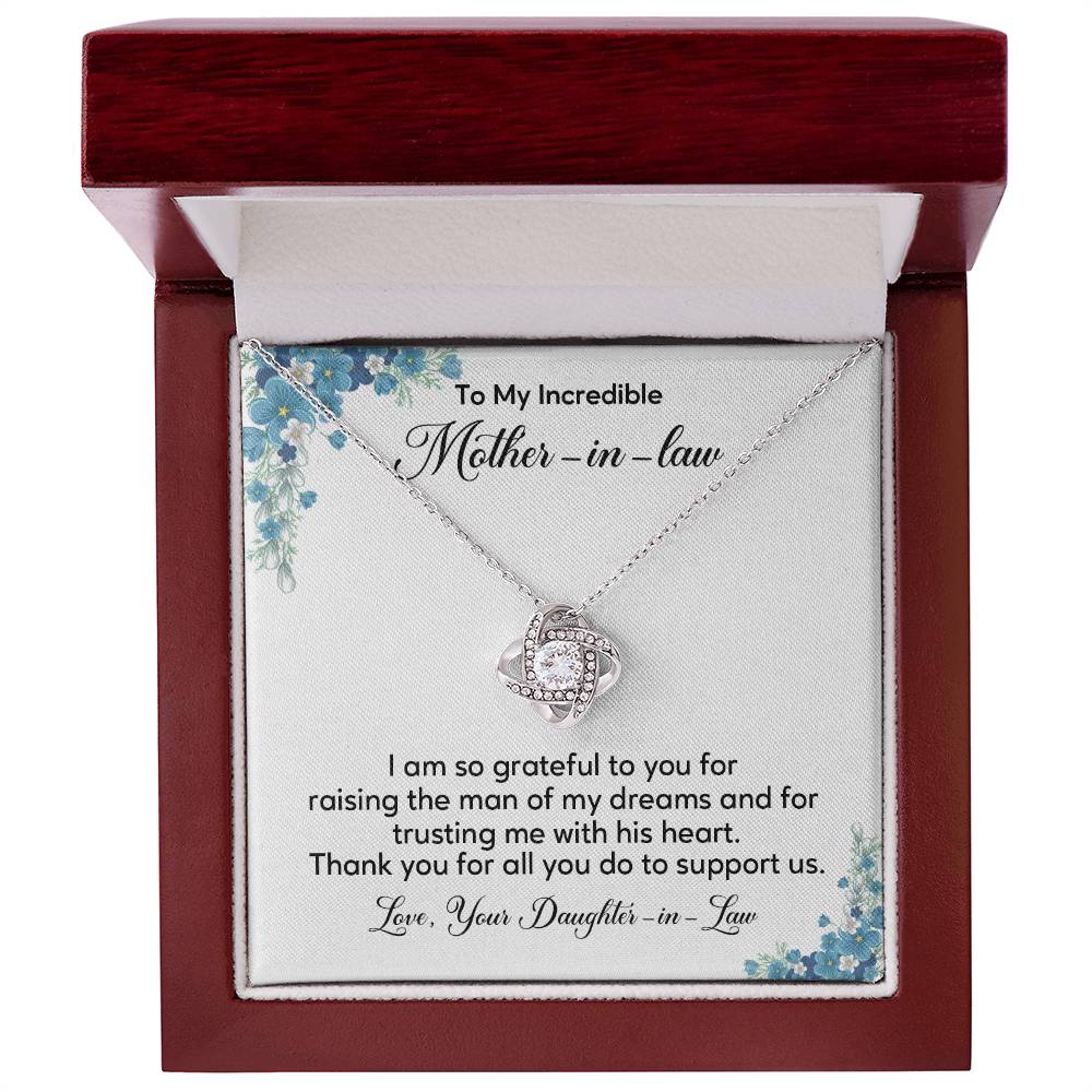 Mother-in-Law Necklace from Bride – Thank You Gift Box