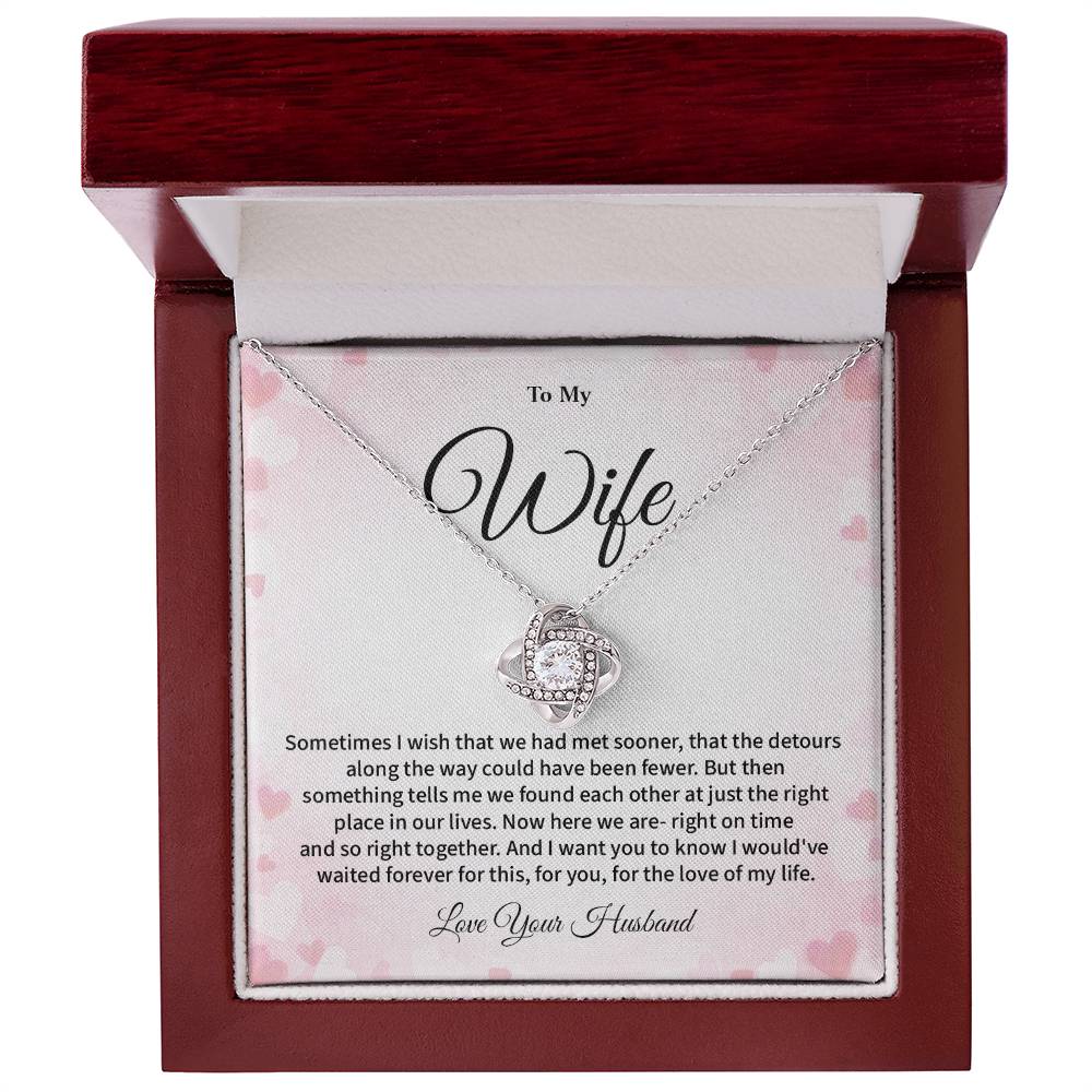 To My Wife Heartfelt Necklace Gift From Your Soulmate Romantic Jewelry Gift