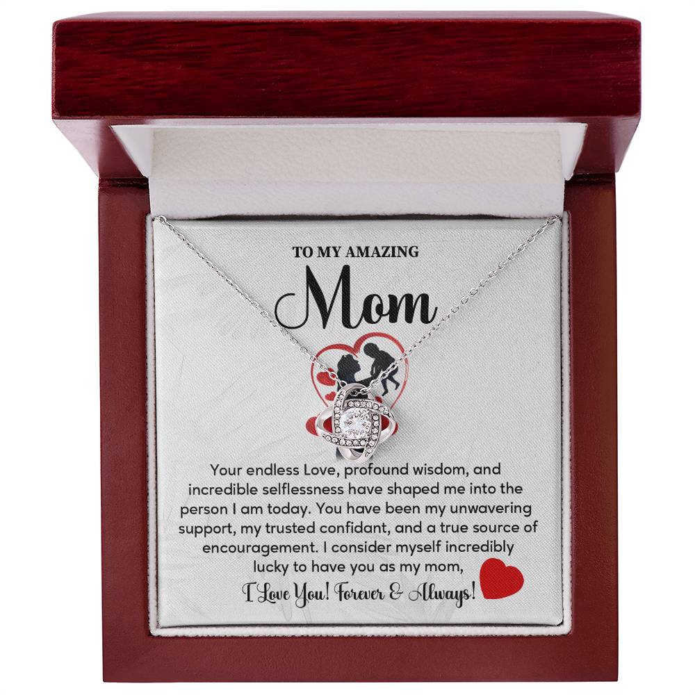 Amazing Mom Necklace Gift from Daughter – Gift Box