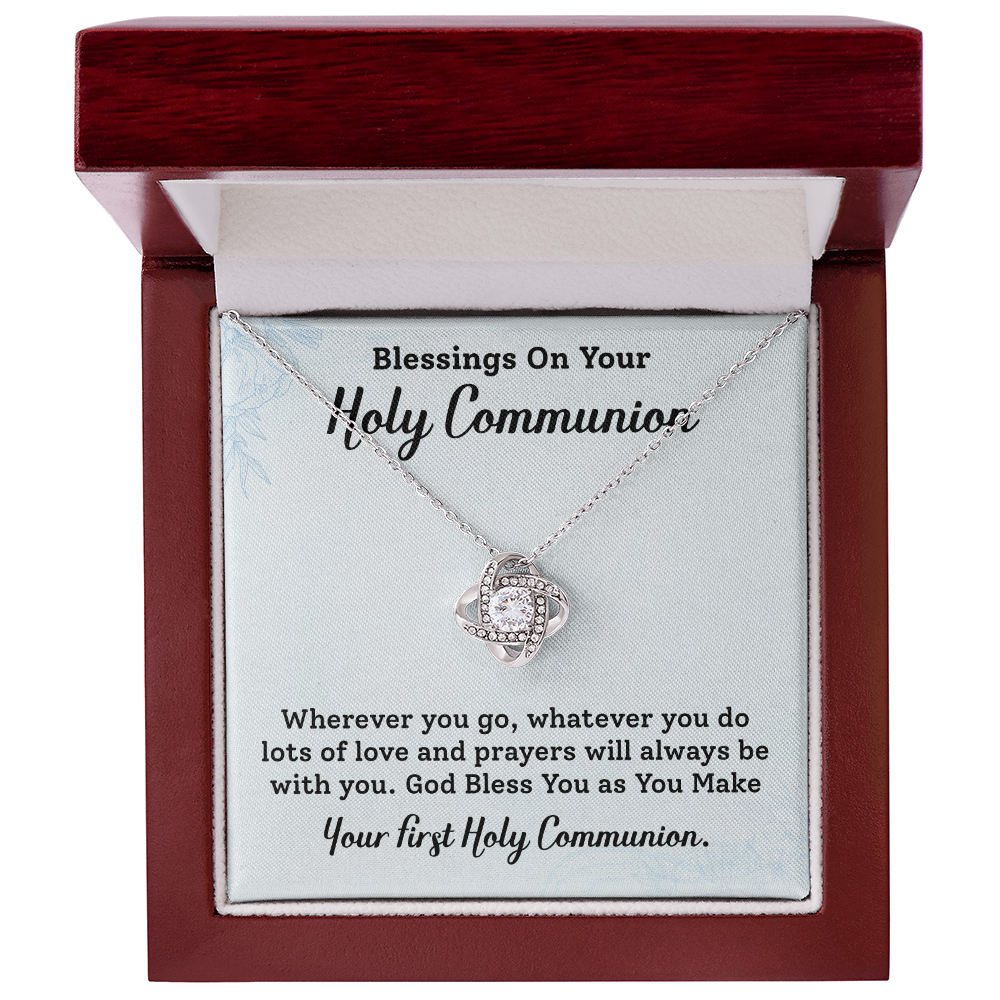 Blessing On Your Holy Communion Necklace Gift.