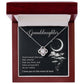 Granddaughter Necklace Gift – I Love You to the Moon & Back Card