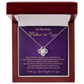 Mother-in-Law Necklace Gift with Blessing Message Card