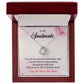 Soulmate Necklace Gift for Her with Message Card