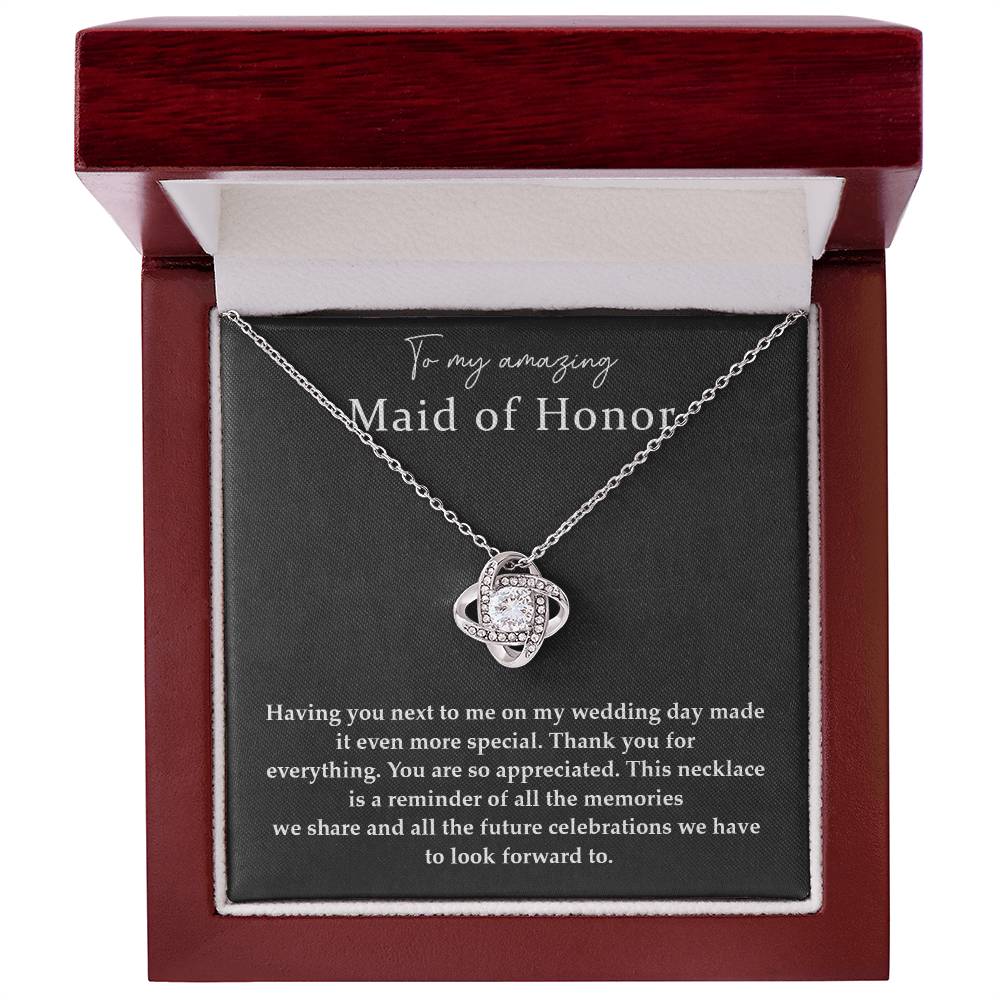 Wedding Day Necklace For Maid Of Honor Friendship Necklace For Maid Of Honor Jewelry Gift For Maid Of Honor Meaningful Gift For Maid Of Honor Emotional Gift For Maid Of Honor Special Gift For Maid Of Honor Necklace For Maid Of Honor Thank You Gift