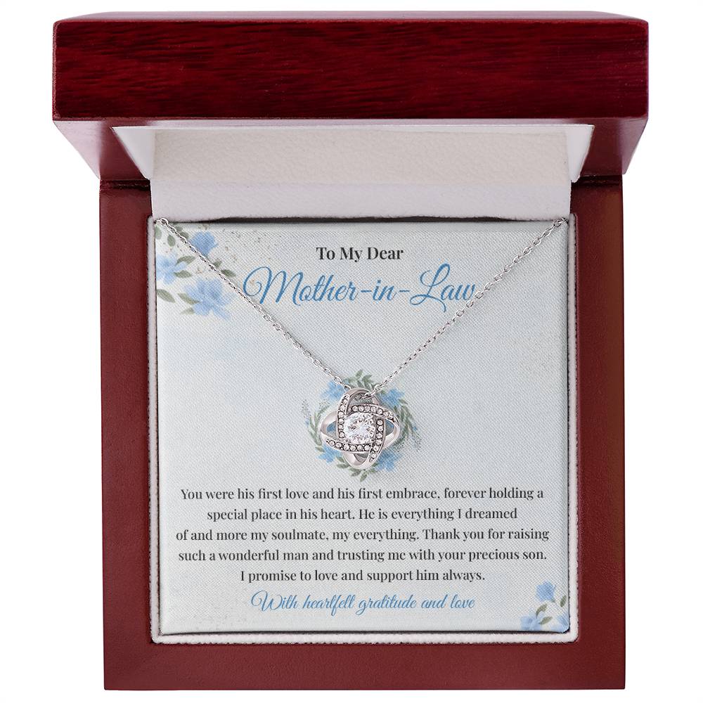 Mother-in-Law Necklace Gift from Bride with Card