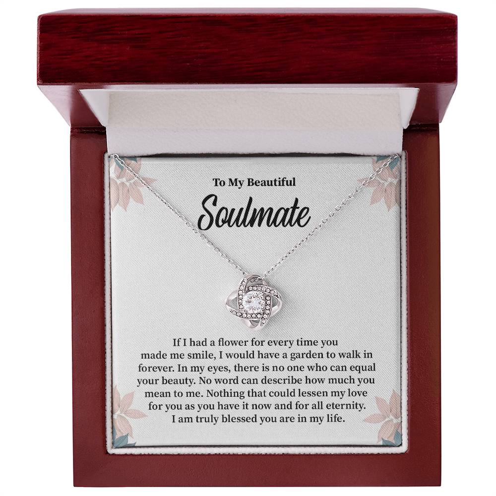 Soulmate Gift for Her with Floral Message Card