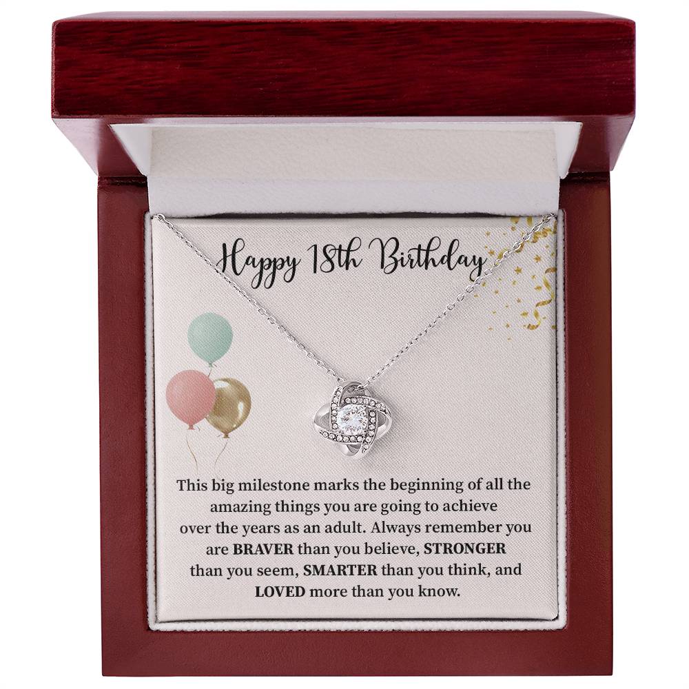 18th Birthday Necklace Gift for Her – Milestone Keepsake Jewelry