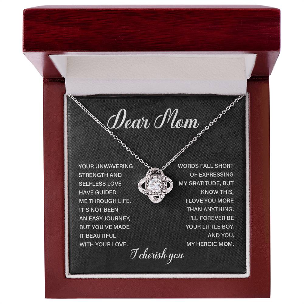 Dear Mom Dear Mom Necklace Gift Thoughtful Gift For Mom Unique Gift For Mother-child Bond Meaningful Gift For Mom Proud Son Gift For Mom Special Occasion Gift For Mom Best Mom Ever Necklace Spiritual Bond With Mom Necklace