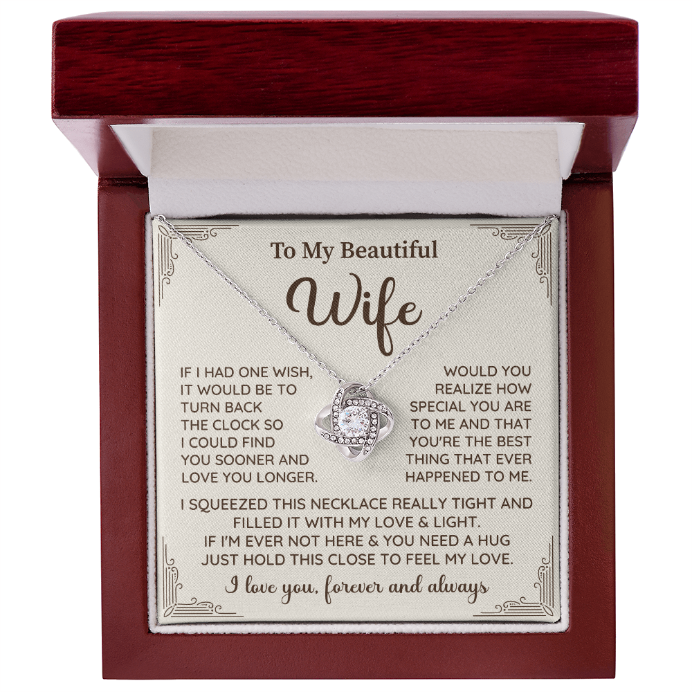 Wife Necklace Gift With Touching Forever Message