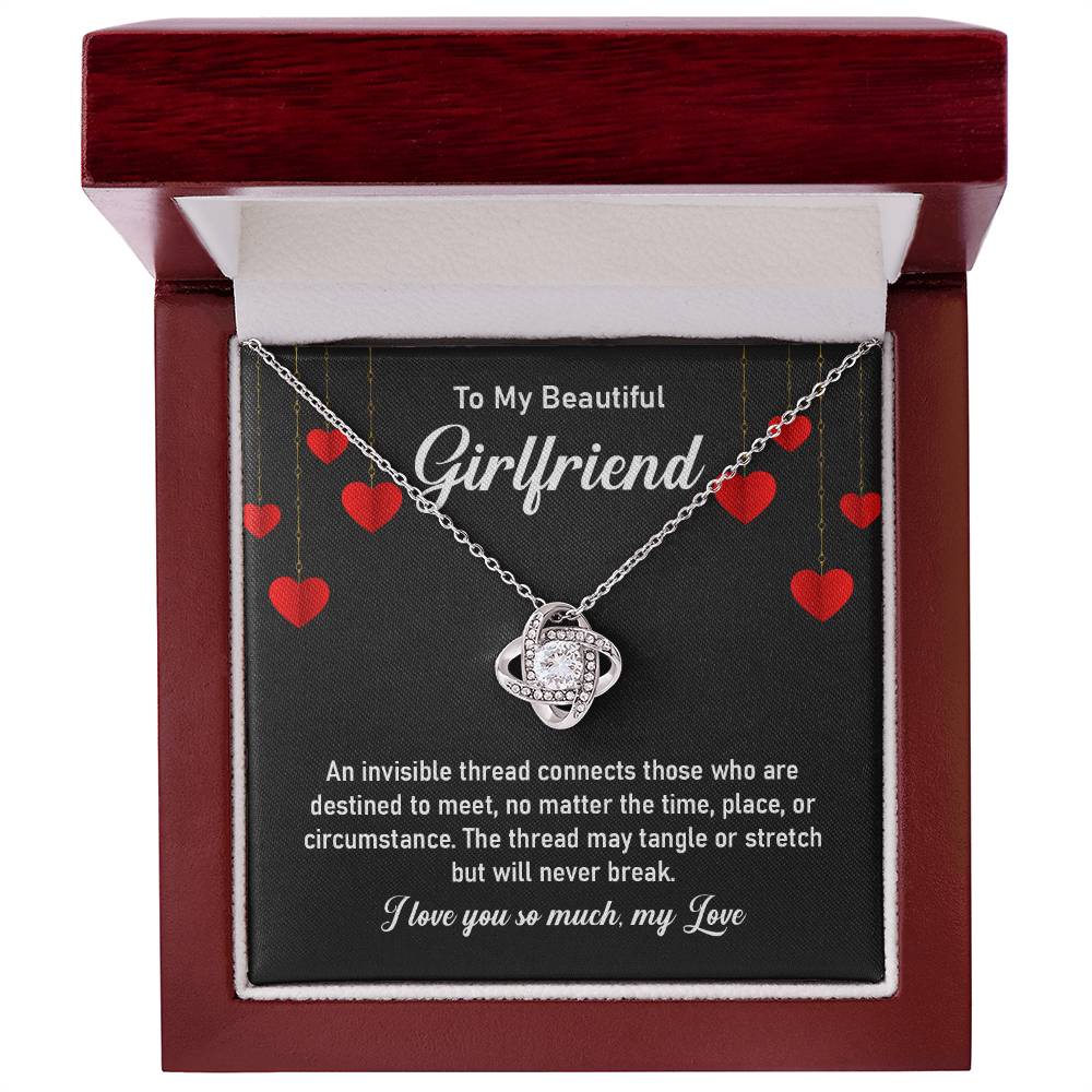 To My Beautiful Girlfriend – Necklace with Message Card