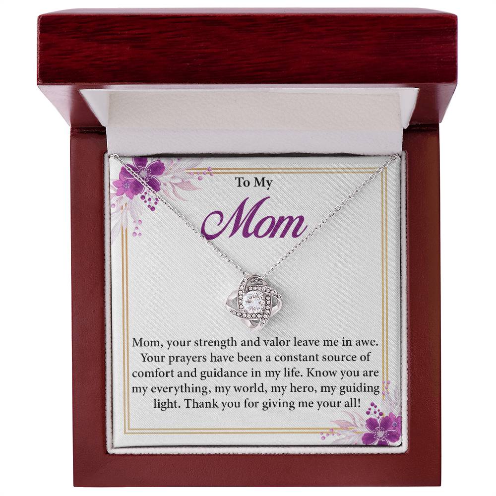 Mom Necklace Gift for Prayerful Mother – Gift Box