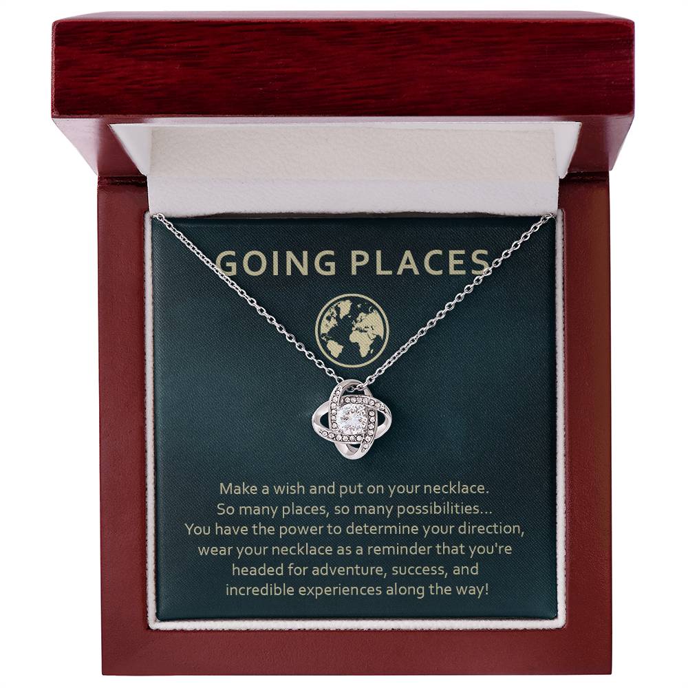 Adventure Awaits Necklace Gift – Going Places Card Insert