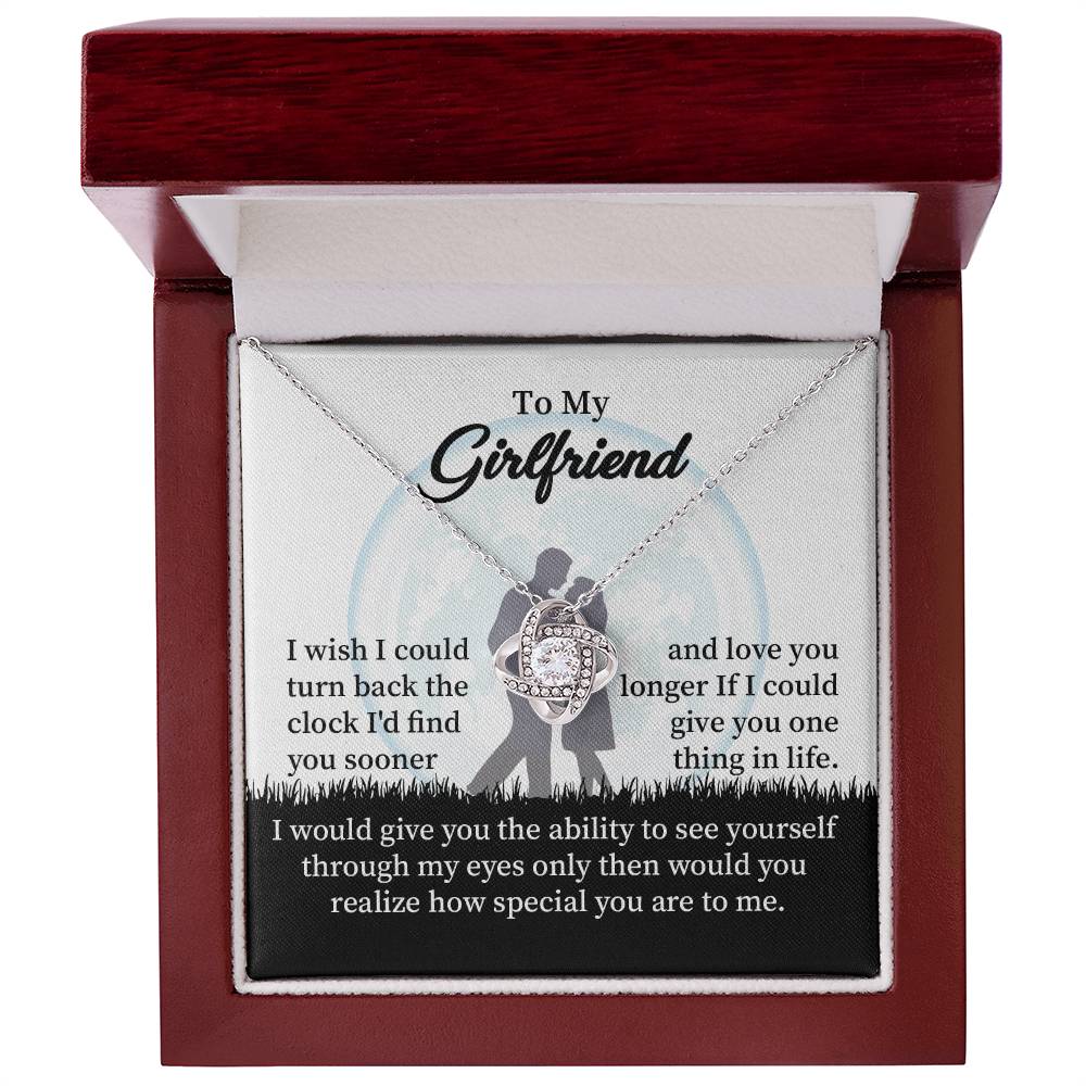 Girlfriend Necklace Gift with Message Card and Gift Box