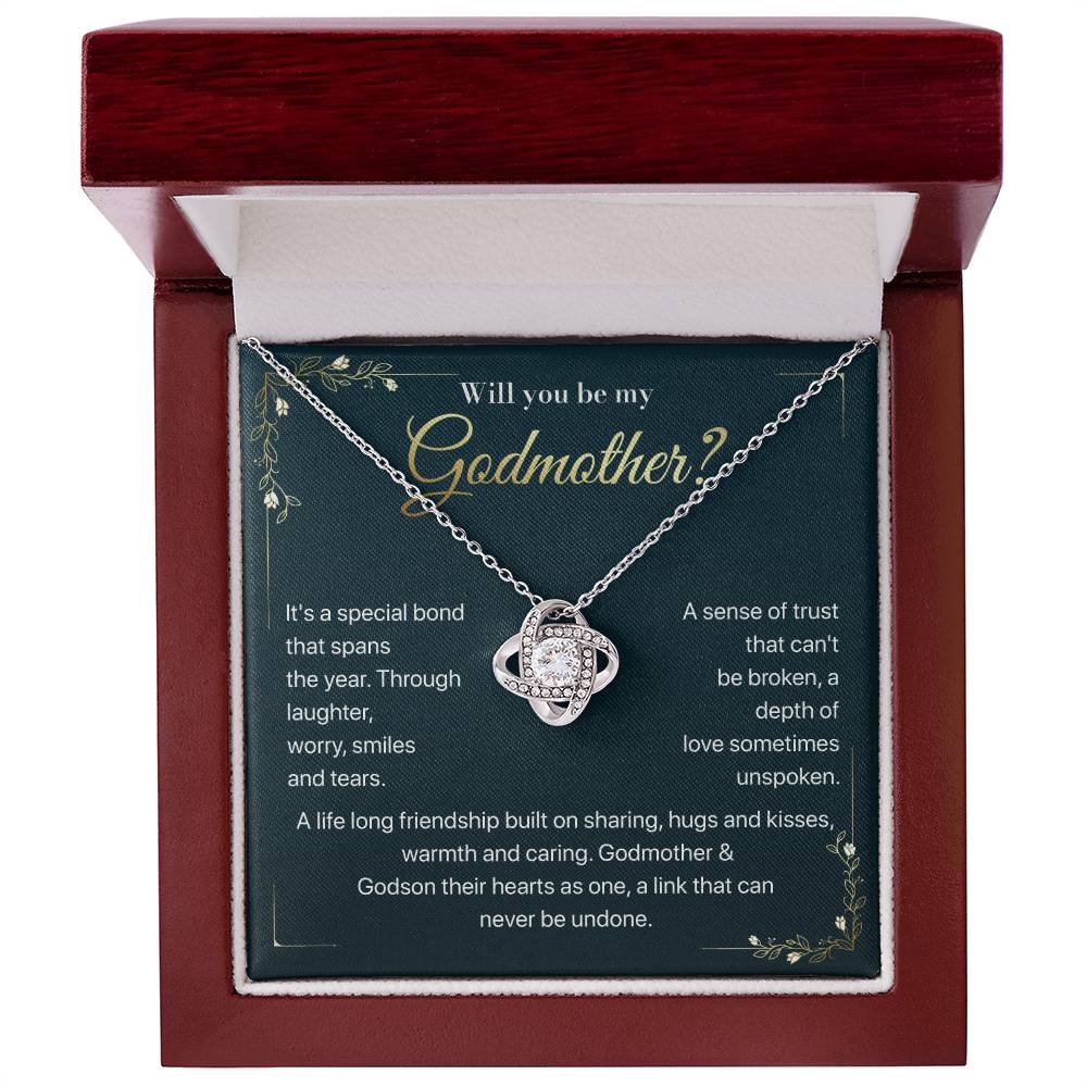 Will you be my Godmother Endless Support Necklace Bright Future Necklace Faithful Godmother Jewelry Strength In Unity Necklace Empowering Presence Jewelry Enduring Bond Necklace Emotional Support Pendant Inspirational Connection Jewelry