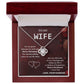 Christmas Gift for Wife from Husband Holiday Necklace with Message Card