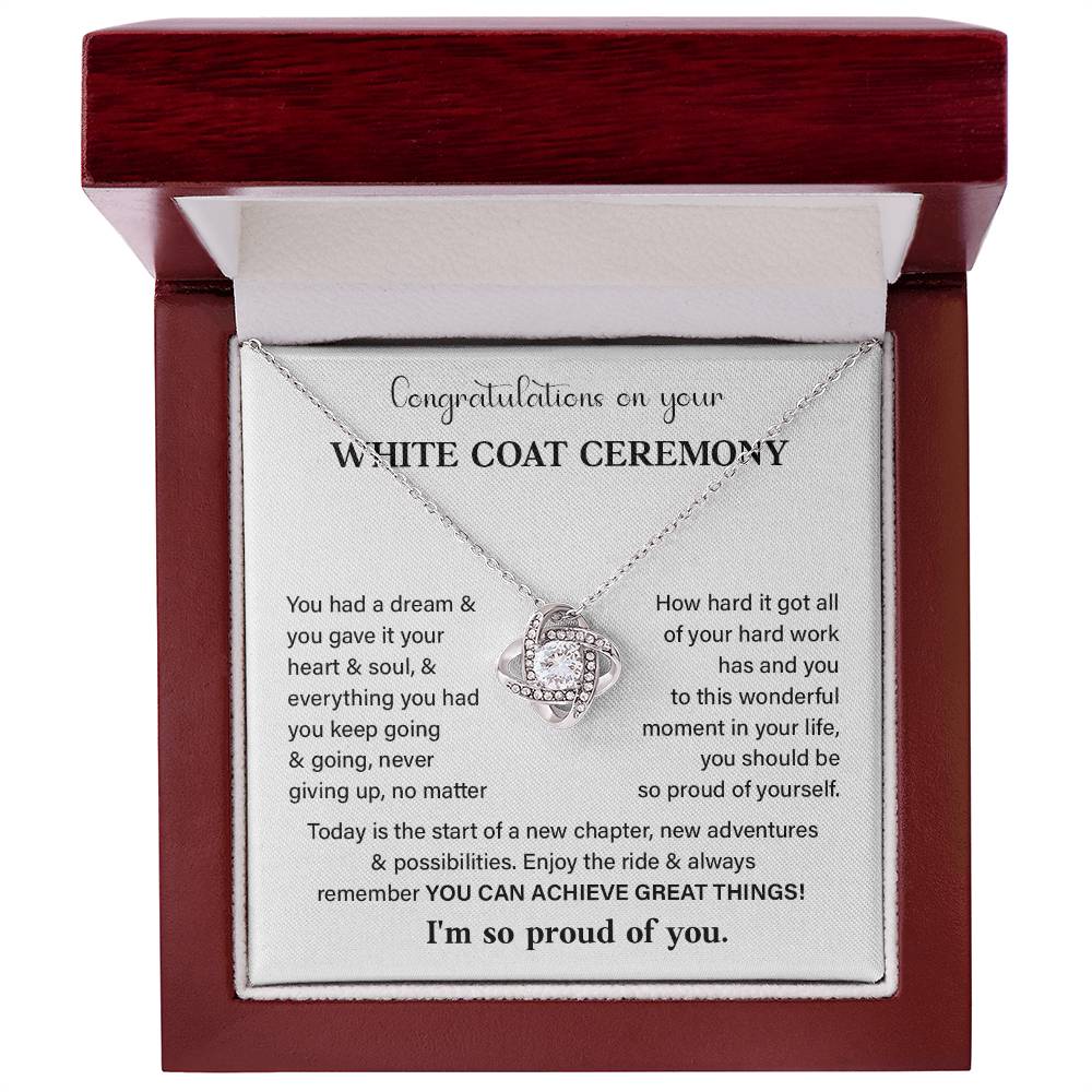 Congratulations On Your White Coat Ceremony White Coat Ceremony Congratulations Necklace New Beginnings Jewelry Meaningful Gift Supportive Gift Emotional Connection Necklace Motivational Jewelry You Are Amazing Necklace