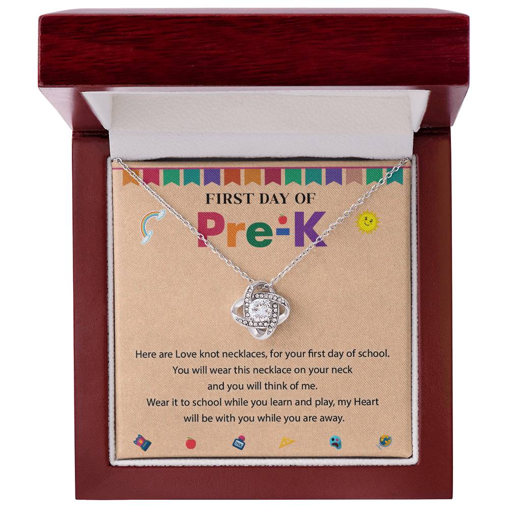 First Day of Pre-K Necklace Gift for Daughter or Granddaughter