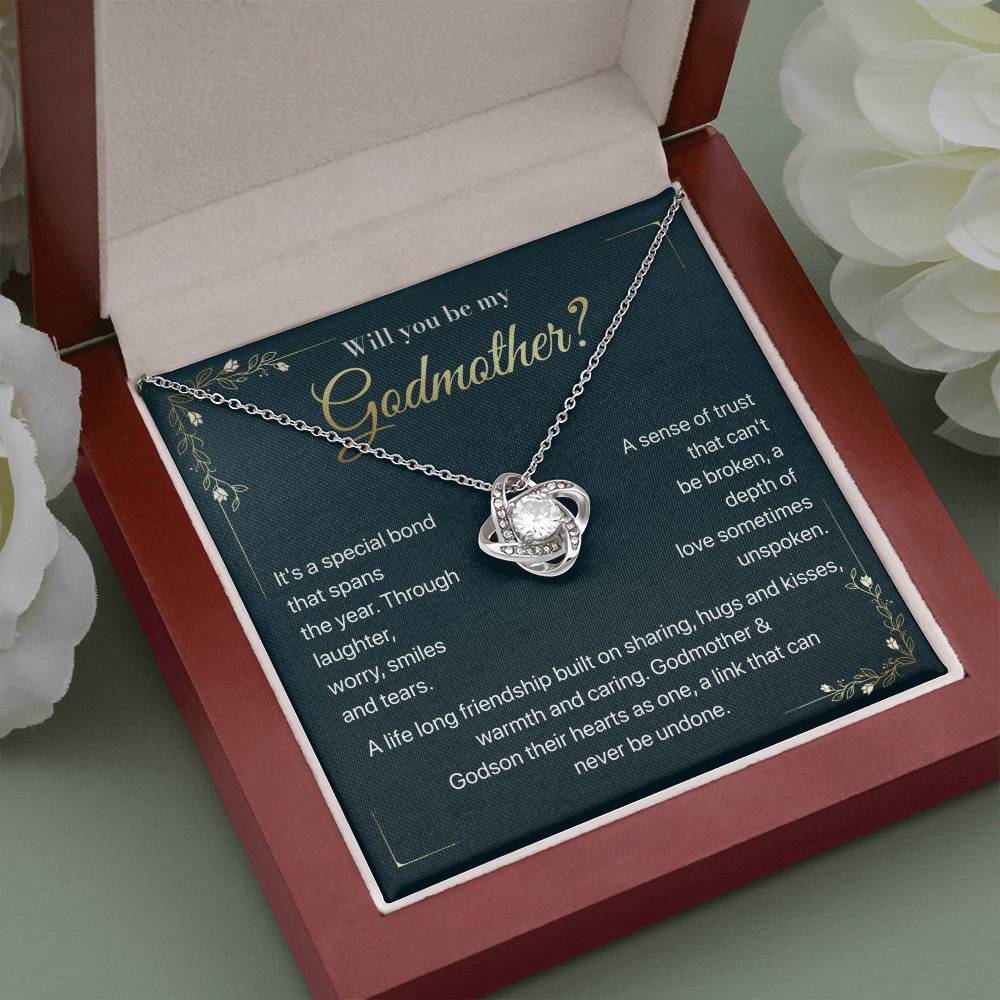 Will you be my Godmother Endless Support Necklace Bright Future Necklace Faithful Godmother Jewelry Strength In Unity Necklace Empowering Presence Jewelry Enduring Bond Necklace Emotional Support Pendant Inspirational Connection Jewelry