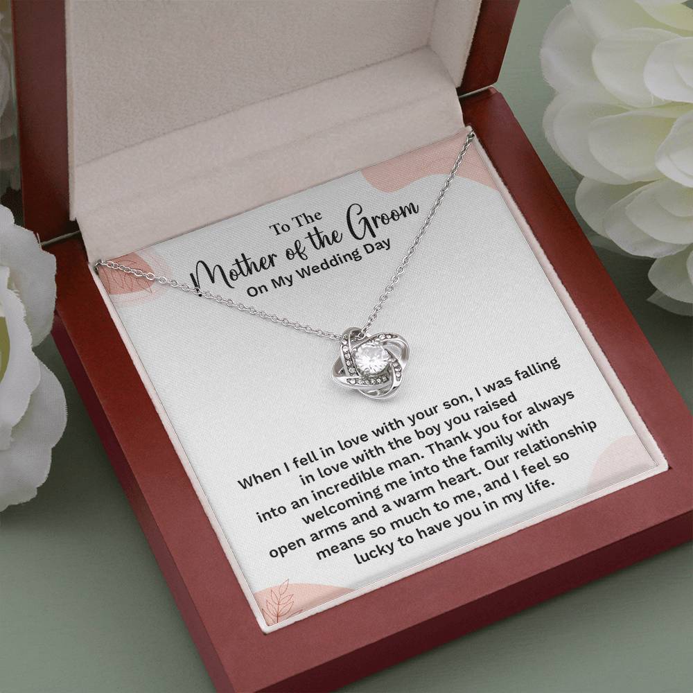 To the Groom's Mother on My Wedding Day Groom’s mother wedding gift Wedding necklace for mother-in-law Heartfelt message for groom’s mom Special gift for groom’s mom Necklace gift for groom’s mother on wedding day Meaningful gift for groom’s mother