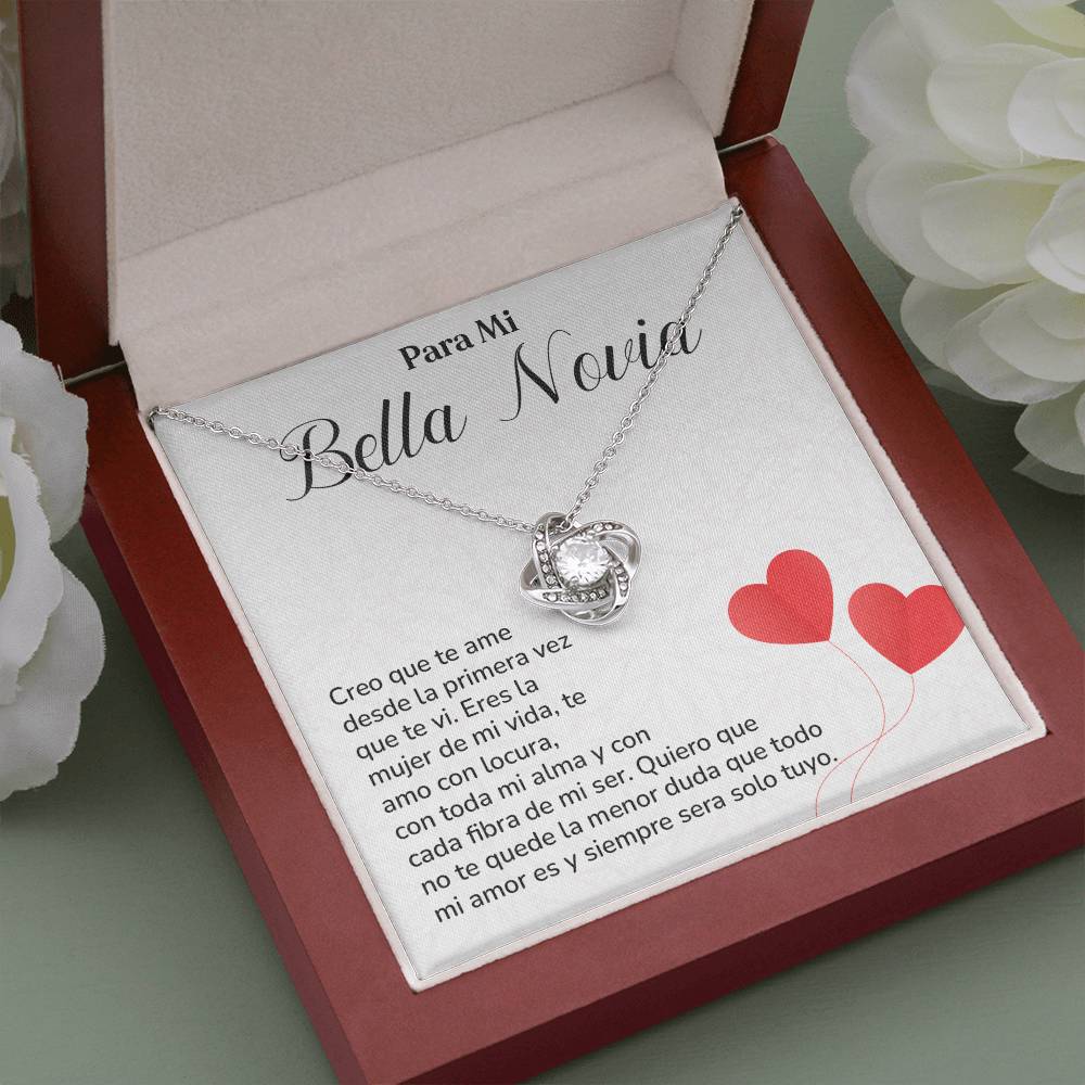 Collar Para Mi Bella Novia Amor Eterno Para Novia Mensaje Personalizado Para Ella Regalo Pasional Para Mi Novia Collar De Amor Para Ella Regalo De Aniversario Para Mi Novia Regalo De San Valentín Para Novia Regalo Para Mujer Especial Joyería Romántica