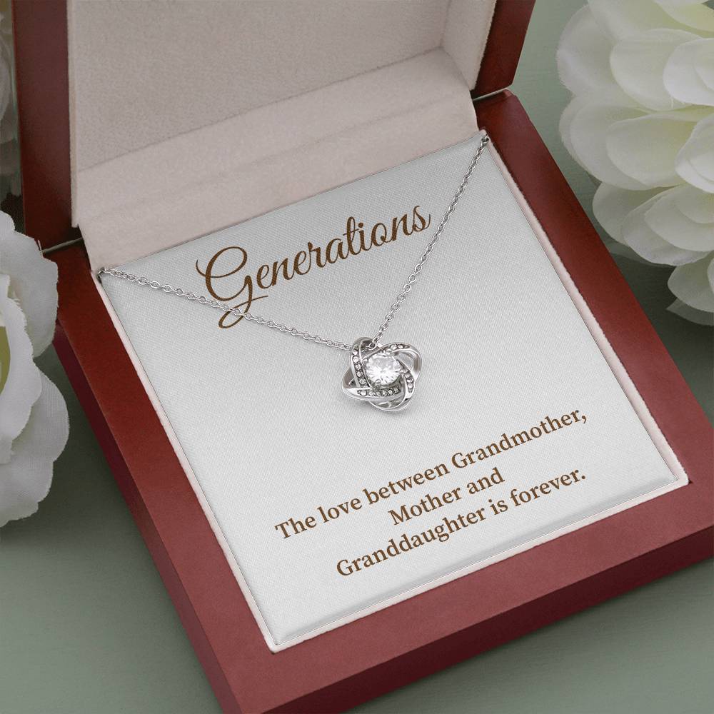 To Our Generations Generations necklace gift Heartfelt gift for family Grandmother mother granddaughter necklace Jewelry gift for mother Generational love jewelry Special gift for family members Sentimental keepsake for family