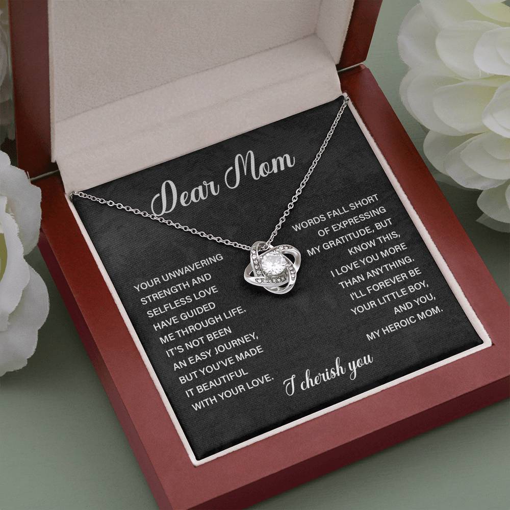 Dear Mom Dear Mom Necklace Gift Thoughtful Gift For Mom Unique Gift For Mother-child Bond Meaningful Gift For Mom Proud Son Gift For Mom Special Occasion Gift For Mom Best Mom Ever Necklace Spiritual Bond With Mom Necklace