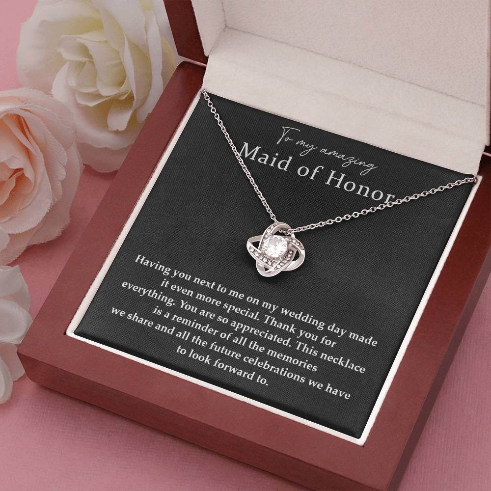 Wedding Day Necklace For Maid Of Honor Friendship Necklace For Maid Of Honor Jewelry Gift For Maid Of Honor Meaningful Gift For Maid Of Honor Emotional Gift For Maid Of Honor Special Gift For Maid Of Honor Necklace For Maid Of Honor Thank You Gift