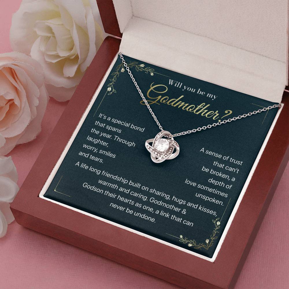 Will you be my Godmother Endless Support Necklace Bright Future Necklace Faithful Godmother Jewelry Strength In Unity Necklace Empowering Presence Jewelry Enduring Bond Necklace Emotional Support Pendant Inspirational Connection Jewelry