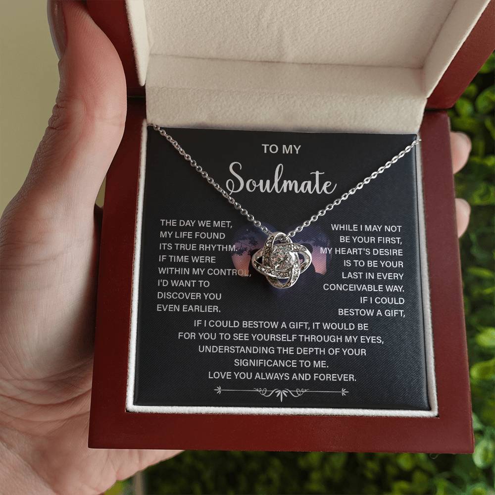 Soulmate Necklace Gift – Love You Always & Forever