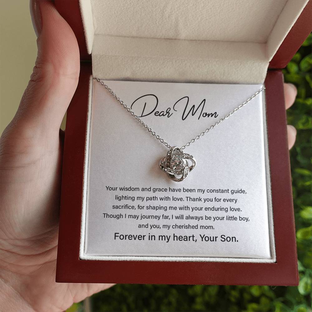 Dear Mom Mother’s Day Necklace For Cherished Mom Best Birthday Gift Thoughtful Anniversary Jewelry Unique Christmas Necklace Thoughtful Necklace With Message Card Just Because Necklace