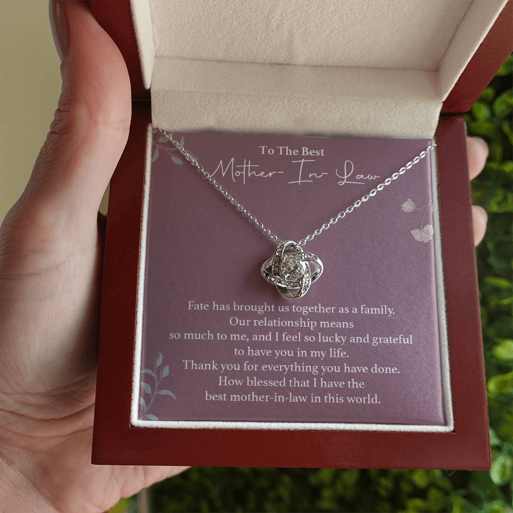 To The Best Mother-in-law Necklace Necklace For Thanking Mother-in-law Necklace For Mother-in-law On Wedding Day Necklace For Groom’s Mother Special Bond With Mother-in-law Necklace Sentimental Keepsake For Mother-in-law Best Mother-in-law Necklace Gift