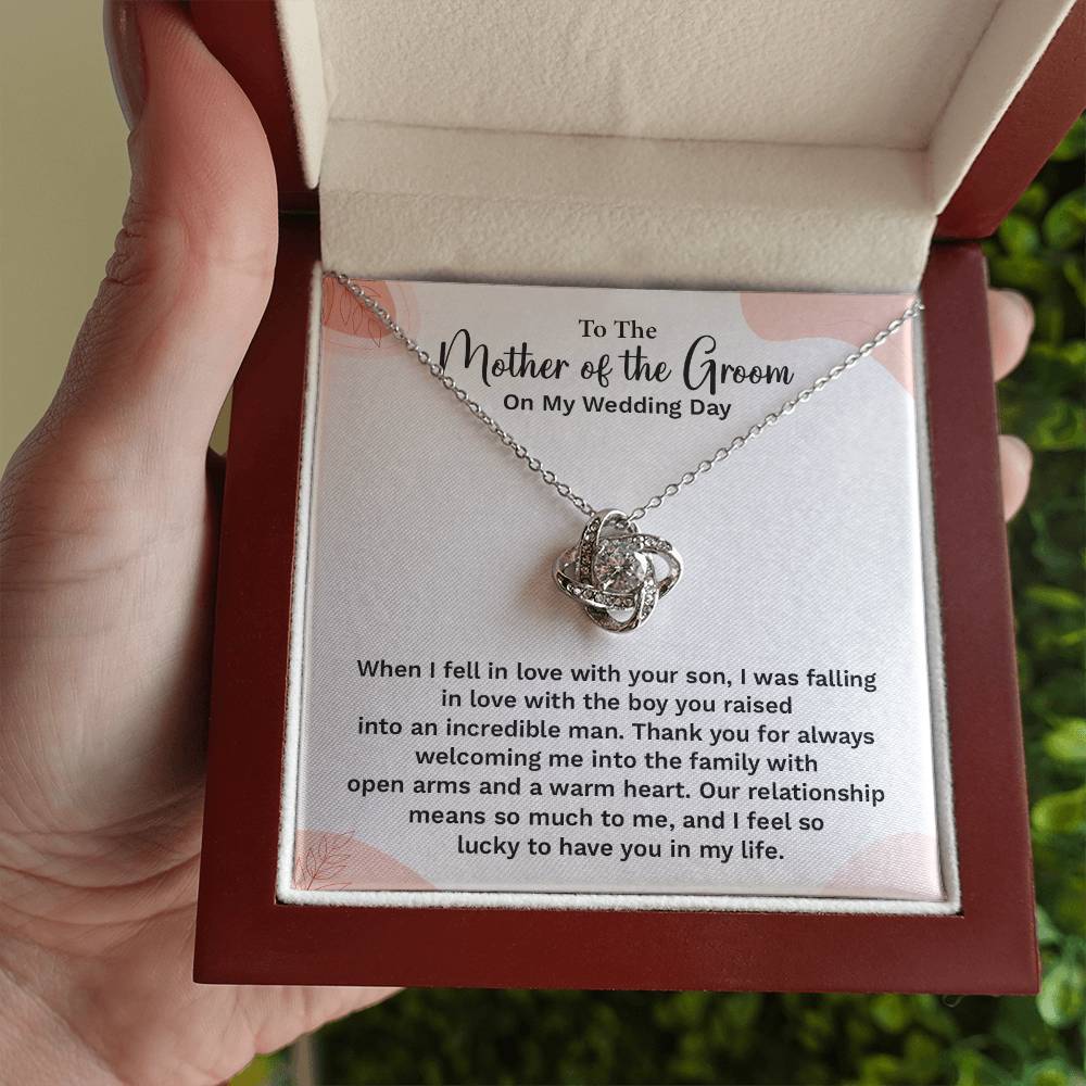 To the Groom's Mother on My Wedding Day Groom’s mother wedding gift Wedding necklace for mother-in-law Heartfelt message for groom’s mom Special gift for groom’s mom Necklace gift for groom’s mother on wedding day Meaningful gift for groom’s mother