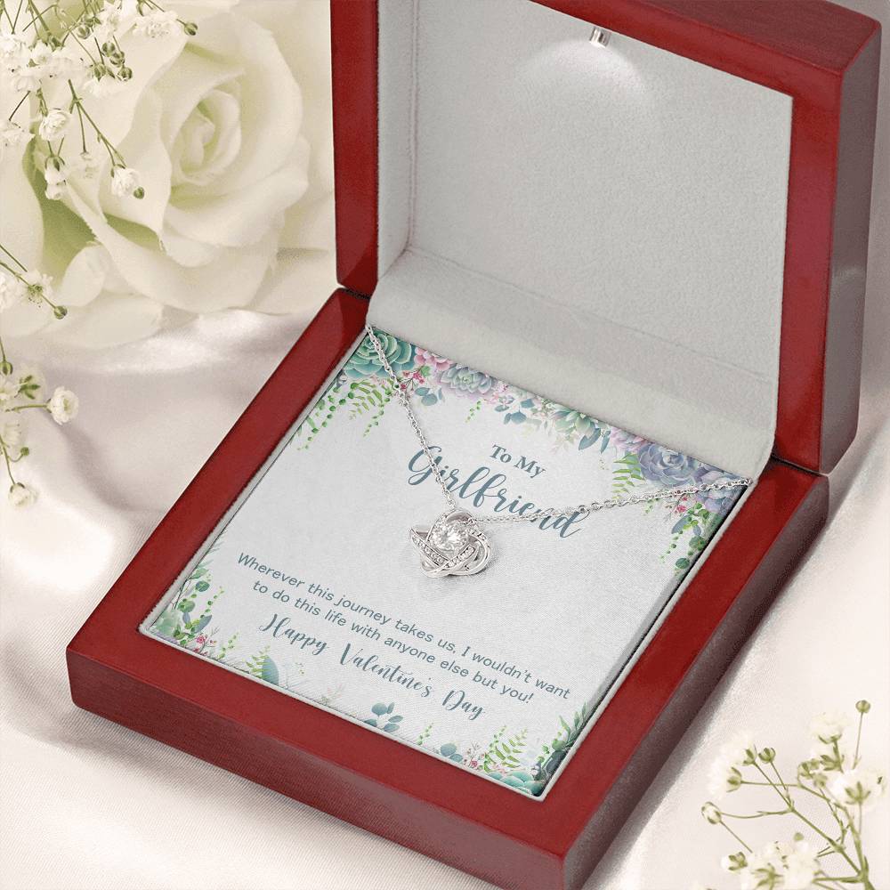 Girlfriend Necklace Gift for Valentine's Day Journey Love