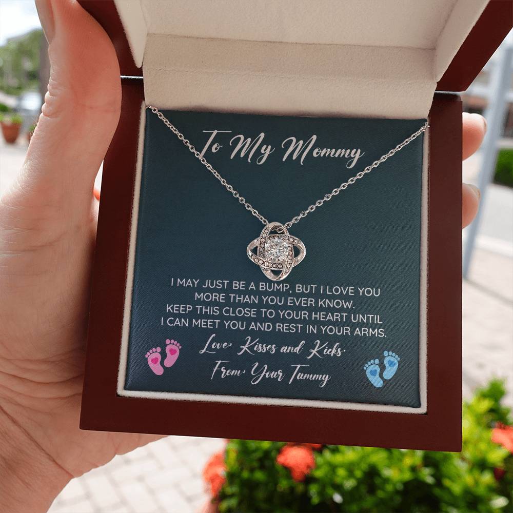 To My Mommy Necklace From Bump With Love Note