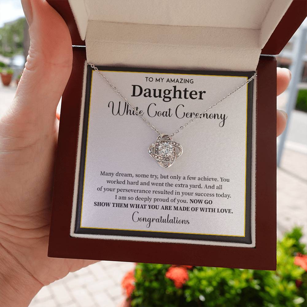 White Coat Ceremony Gift For Daughter Necklace With Gift Box
