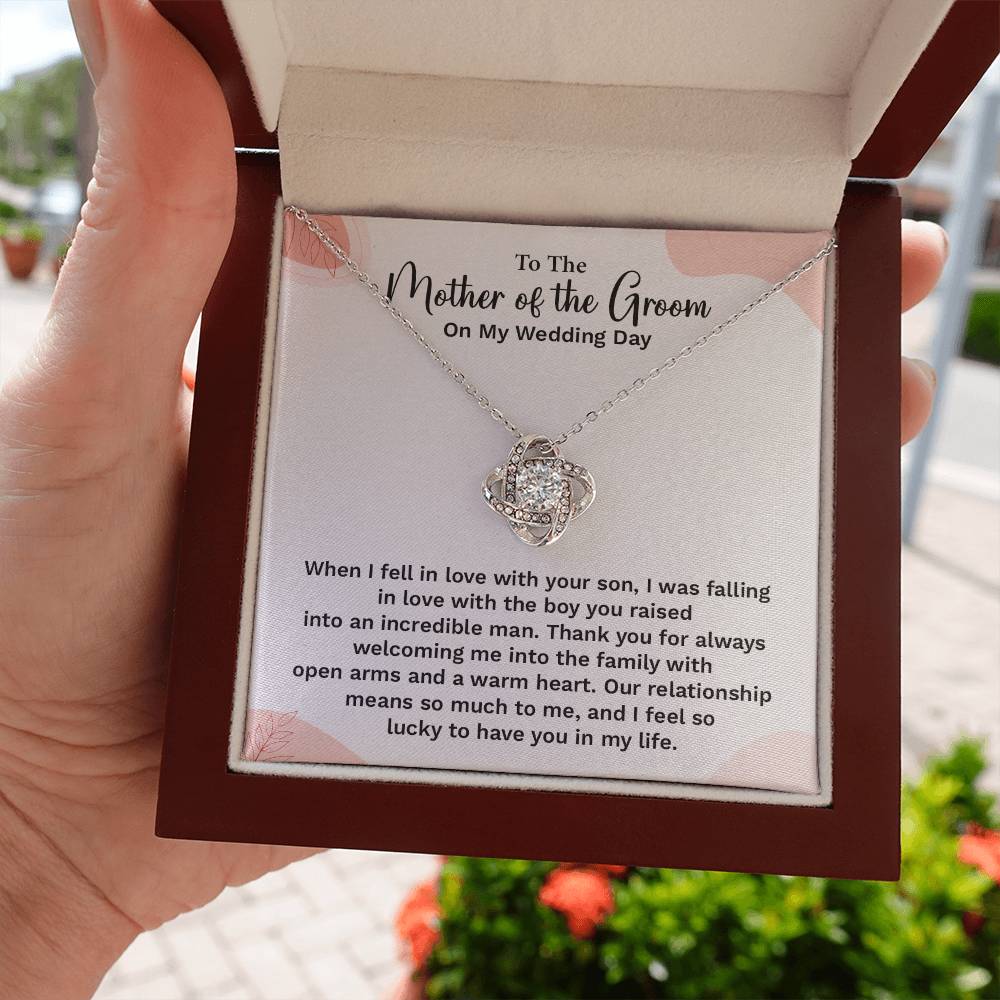 To the Groom's Mother on My Wedding Day Groom’s mother wedding gift Wedding necklace for mother-in-law Heartfelt message for groom’s mom Special gift for groom’s mom Necklace gift for groom’s mother on wedding day Meaningful gift for groom’s mother