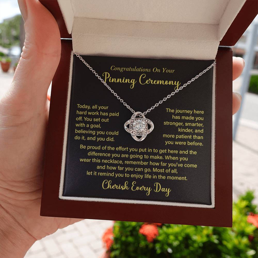 Congratulations On Your Pinning Ceremony Necklace Pinning Ceremony Necklace Gift Congratulations Pinning Ceremony Jewelry Journey Of Success Necklace Pinning Ceremony Milestone Necklace Necklace To Celebrate Hard Work Pinning Ceremony Keepsake Jewelry