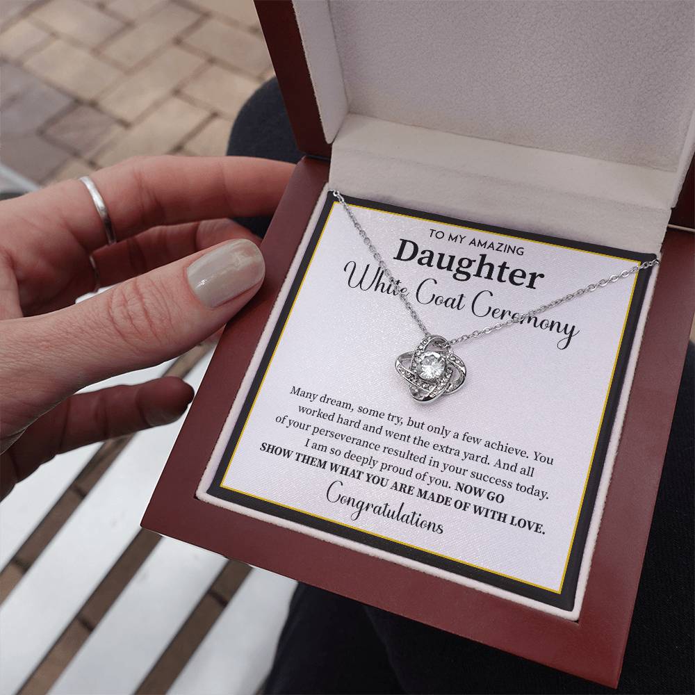 White Coat Ceremony Gift For Daughter Necklace With Gift Box