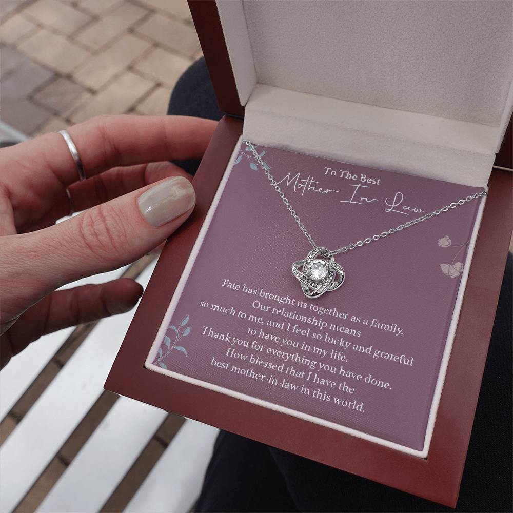 To The Best Mother-in-law Necklace Necklace For Thanking Mother-in-law Necklace For Mother-in-law On Wedding Day Necklace For Groom’s Mother Special Bond With Mother-in-law Necklace Sentimental Keepsake For Mother-in-law Best Mother-in-law Necklace Gift